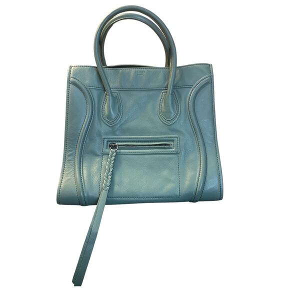 Celine Phantom Bag Textured Calfskin Leather in Glacier (turquoise blue green) - Picture 2 of 8